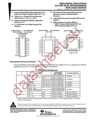 SN74LVTH244ADWRG4 datasheet  